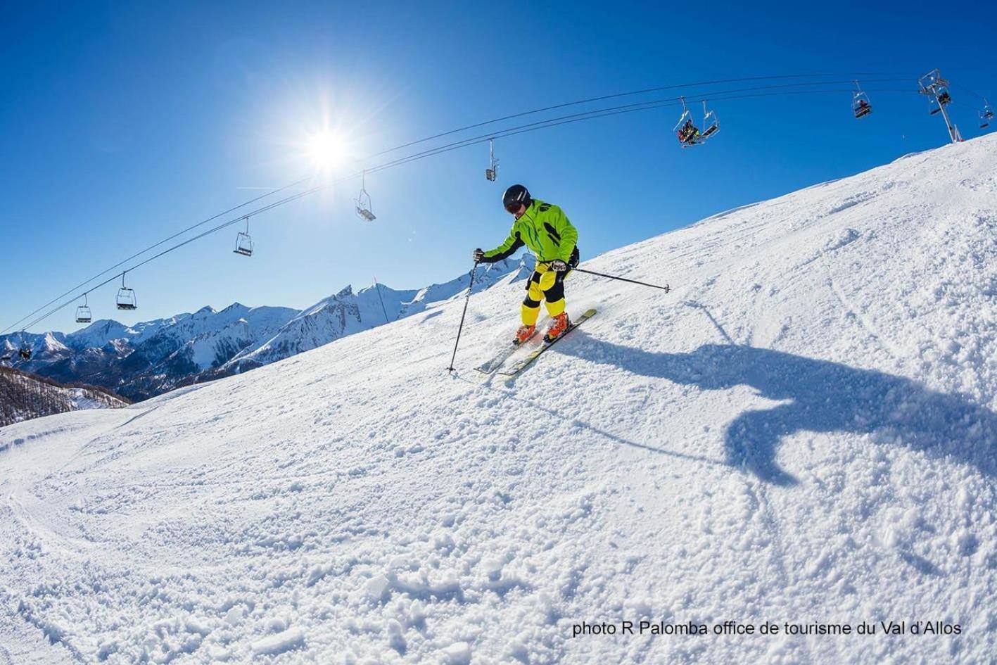 Studio chaleureux à la Foux D’Allos Esterno foto