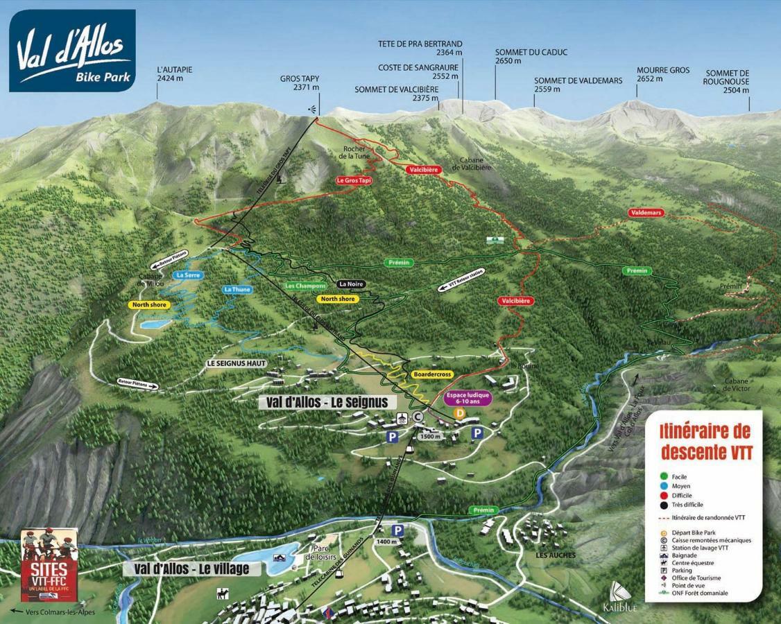 Studio chaleureux à la Foux D’Allos Esterno foto